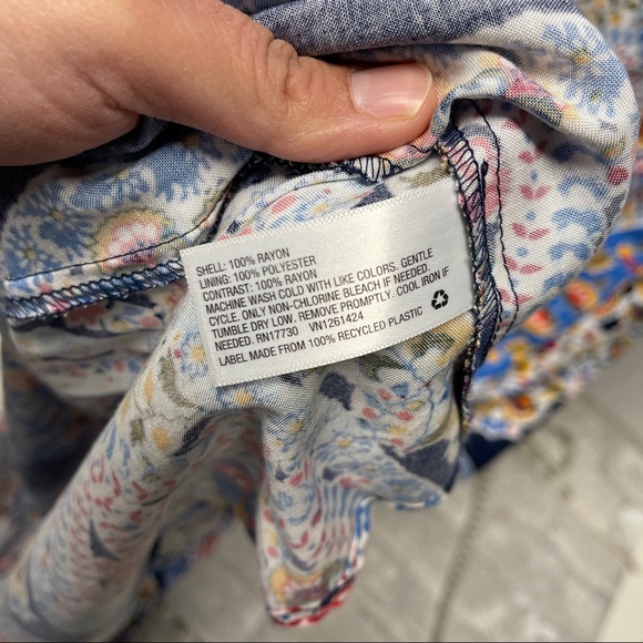 Blue multicolored paisley Kaleidoscope Maxi Dress - Picture 8 of 9